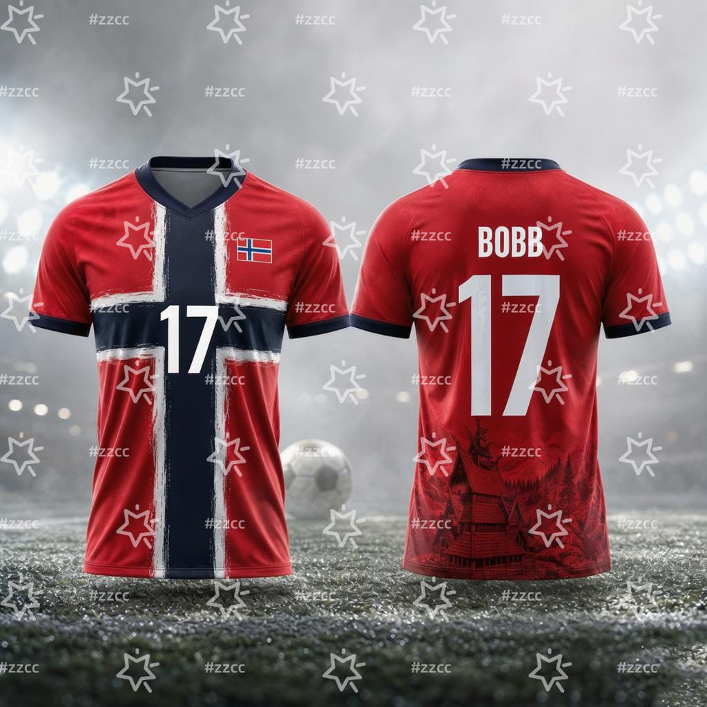 2026 Camiseta de fútbol de la selección nacional noruega Kit de Partido y Entrenamiento Ropa Deportiva de Verano Camiseta para Hombre Ropa Infantil Camiseta Mujer