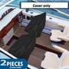 2-Piece Boat Seat Protective Covers, Universal Standard Size Design, for Float Boats, Deck Chairs & Marine Seats
