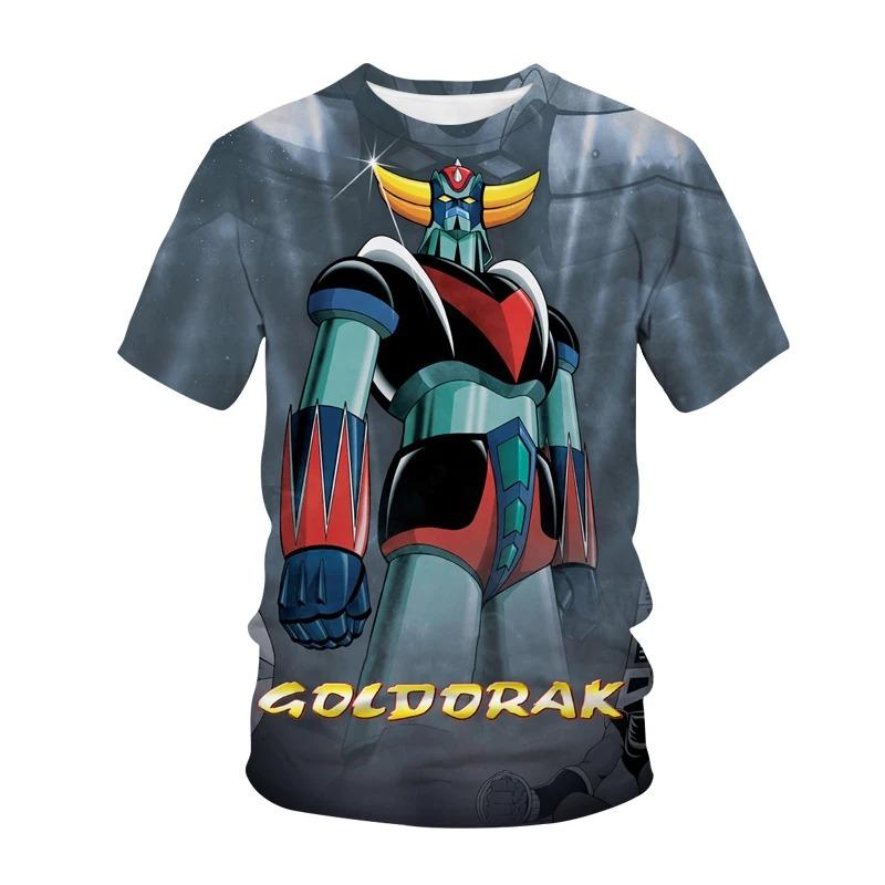 Men's Cartoon Iron Man Pattern 3D Embroidery Summer Quick-Dry Breathable Casual Round-neck Short-Sleeve T-Shirt