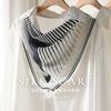 Minimalist High-end Sense! Silk Double Crepe Silk Scarf Femininity Versatile Fashionable Mulberry Silk Scarf Decorative Scarf Square Scarf