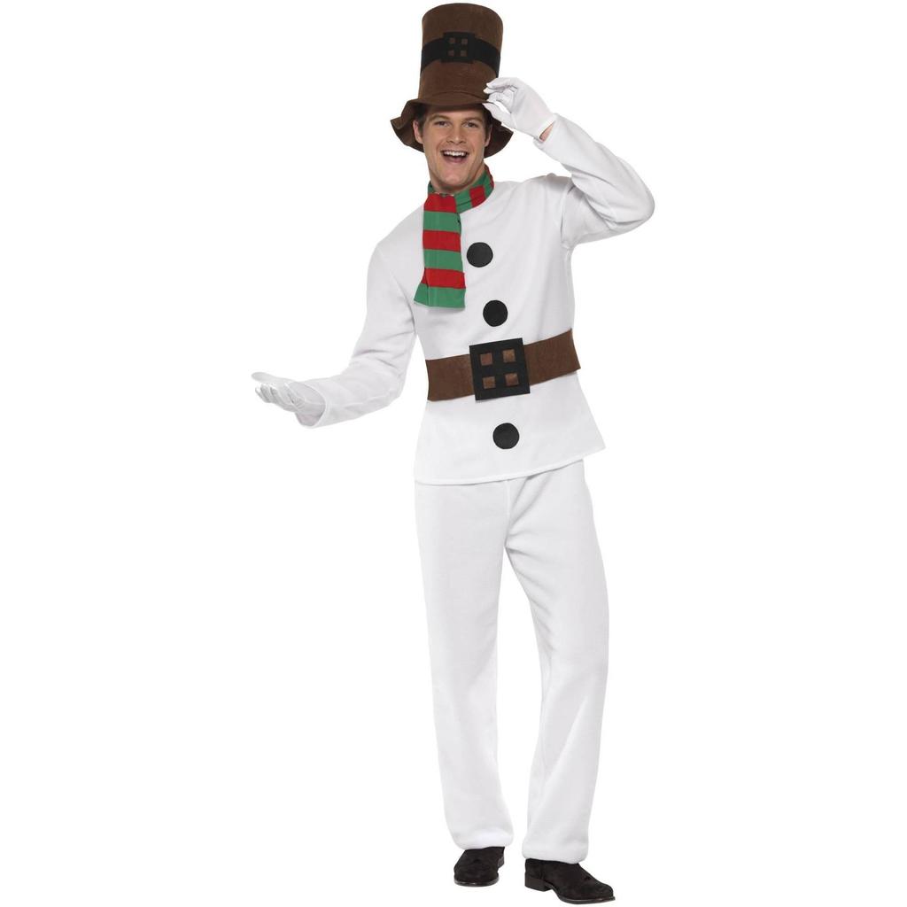 Smiffys Unisex Adult Mr Snowman Christmas Costume Set