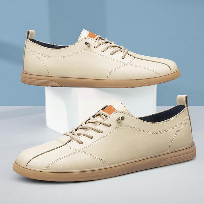 Модные новые мужские туфли из натуральной кожи — фото 3