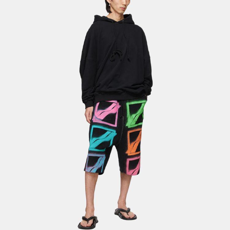 WE11DONE Oversized Logo Hoodie Unisex Hoodies Black WD-SS5-19-115-U-BK
