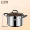 Extra-High 316L Stainless Steel Steamer Pot, Rivet-Free, Anti-Scald, Large Capacity for Porridge/Soup