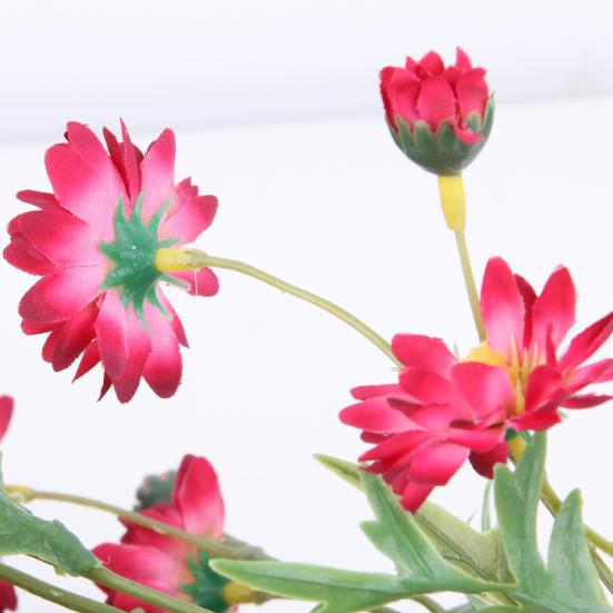 1 Stück künstliche kleine Gänseblümchen-Fälschungsblumenblätter für Zuhause, Hochzeit, Café, Dekoration