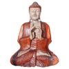 Buddha Statue Hand Carved Wood 60cm Two Hands