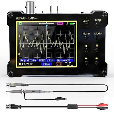 Mini Handheld Digital Oscilloscope with Persistence, PWM, 14 Measurement Types, 40 MSa/s Sampling Rate, 18 MHz Bandwidth, 500 kHz Signal Generator Fre
