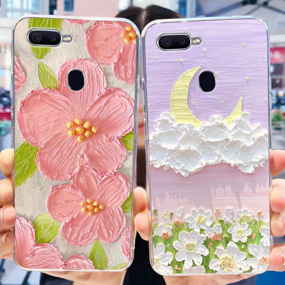 For OPPO F9 Phone Case Oppo F9 Pro F 9 F9Pro CPH1823 CPH1881 CPH1825 Elegant Printing Soft Silicone TPU Back Cover