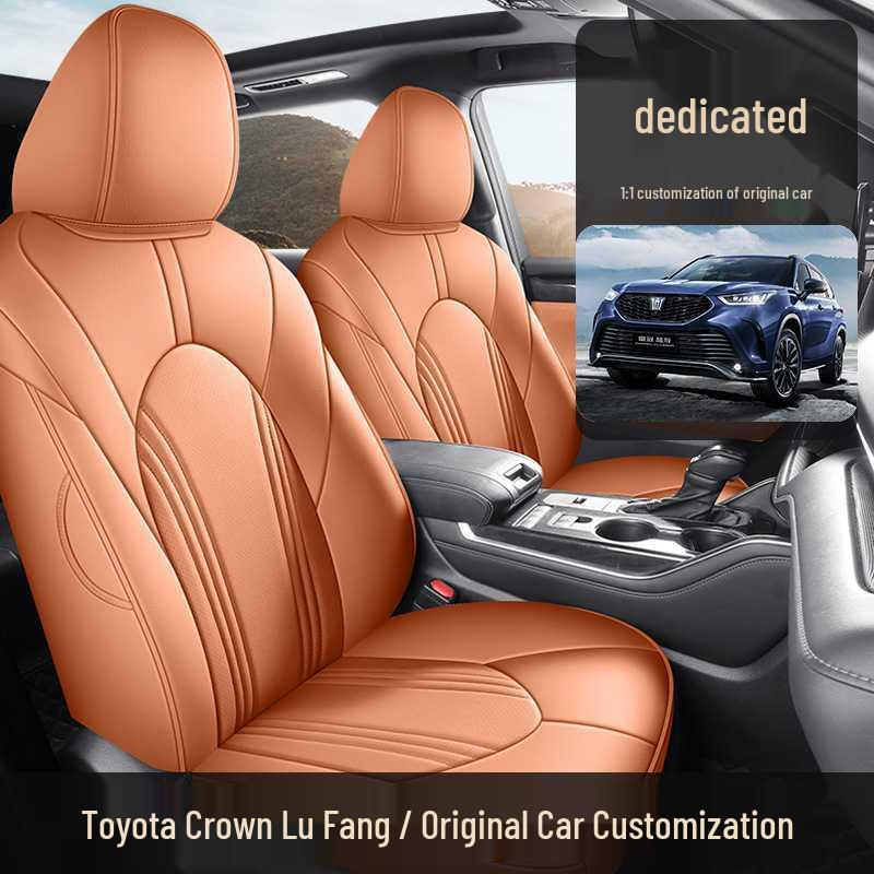 Leather Seat Covers for 2024 Toyota Crown Kluger 2.5L 4WD Luxury Full Coverage