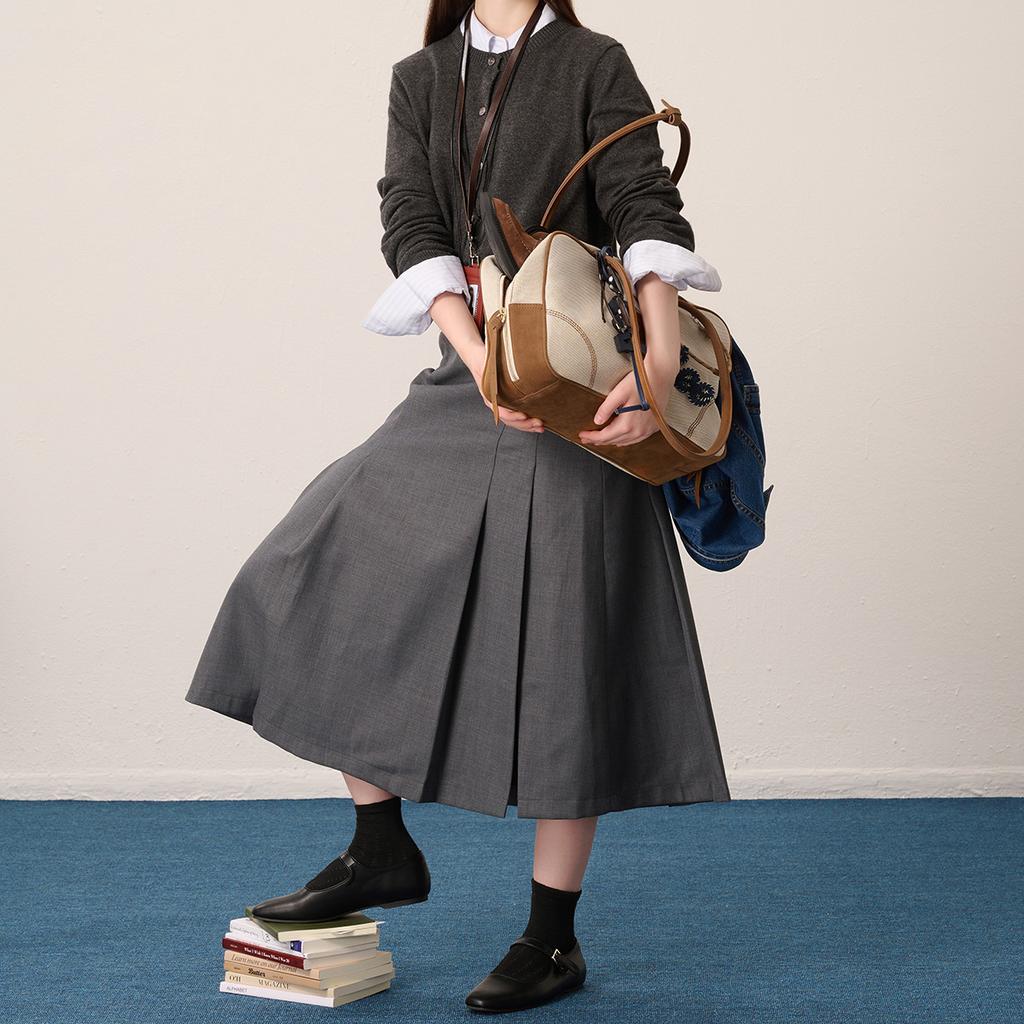 New Lee Canvas Bowling Bag, Canvas Bag, Shoulder Bag Women's Coix Seed LE240118M-903