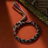 Hand-woven Colorful Hand Rope Plain Rope Hand Rubbing Cotton Bracelet Jewelry Ethnic Style Bracelet Adjustable Gift