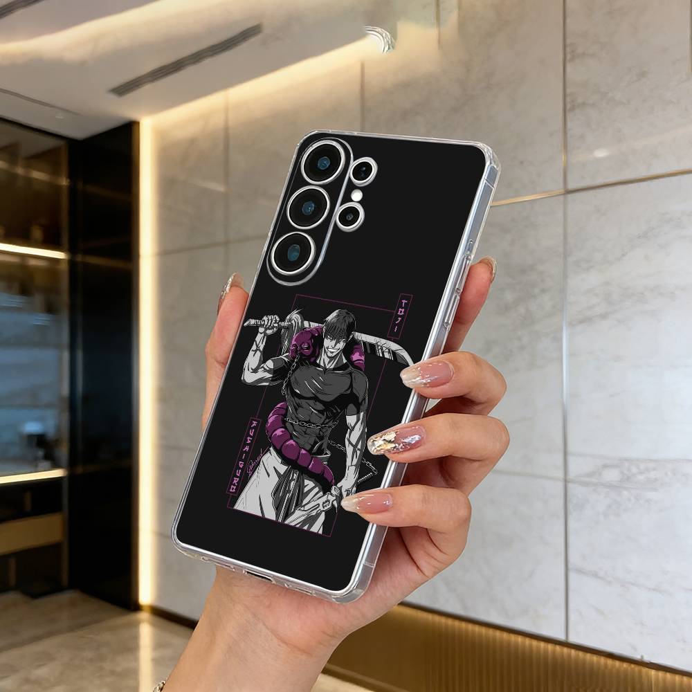 Charismatic villain-Fushiguro Toji Clear Phone Case for Samsung S25, S24, S21, S22, S23, S30, Ultra, S20, Plus, FE, Lite