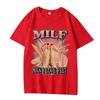 2026 Milf Unisex I Love Feet Funny Meme TShirts Unisex Unisex Humor Fashion T Shirts Soft Cotton ONeck Casual T Shirt Streetwear
