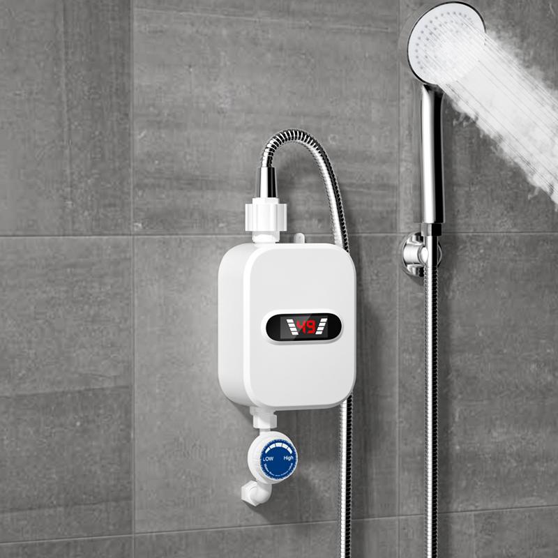 3500W Electric Mini Instant Hot Water Heater Bathroom Faucet Tap Heating 3 Seconds Instant Water Heater Shower Head Set