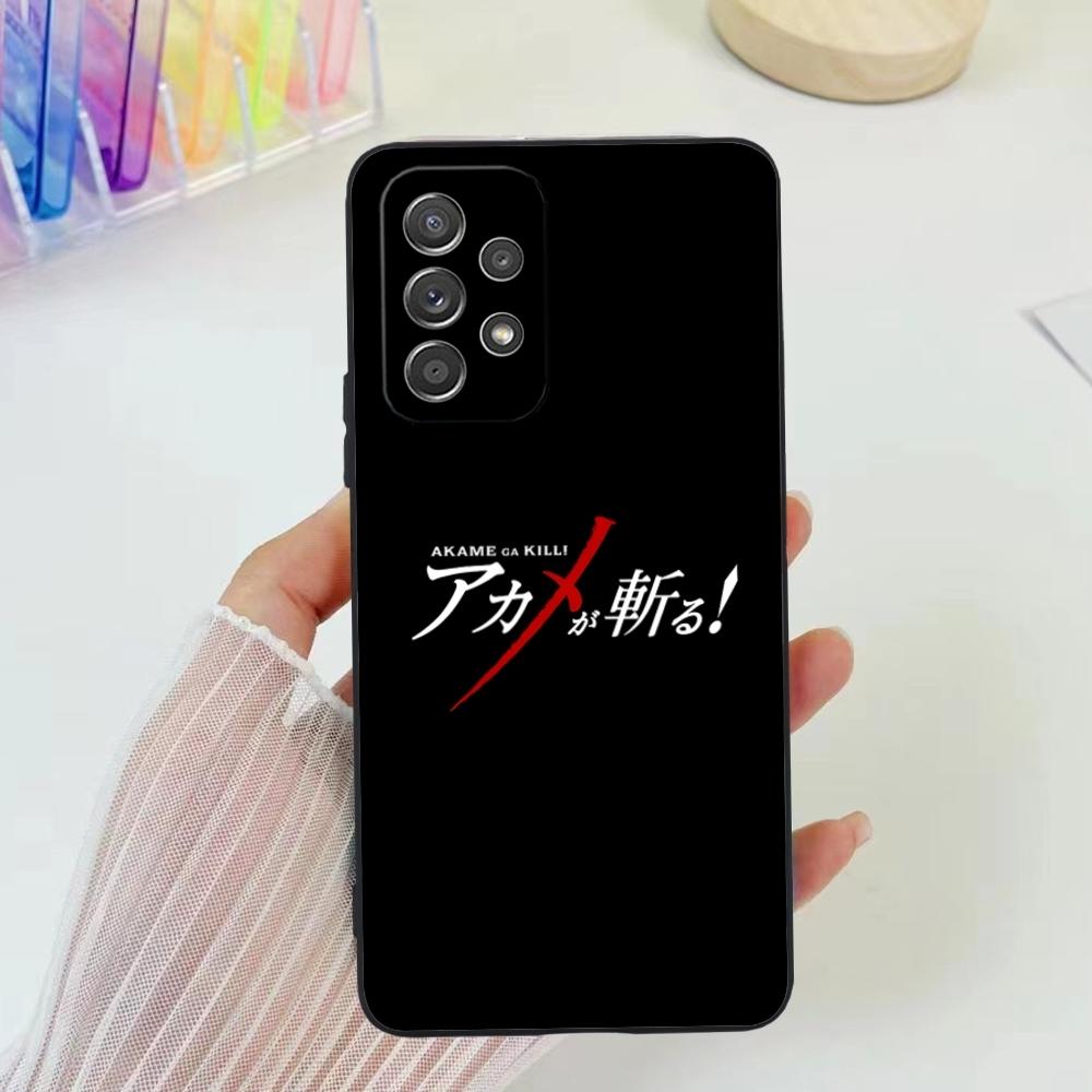 Akame Ga Kill Cute Mobile Cell Phone Case for Samsung Galaxy A91 73 71 70 54 53 52 34 24 23 21 S 5G Black Soft Phone Cover Shell