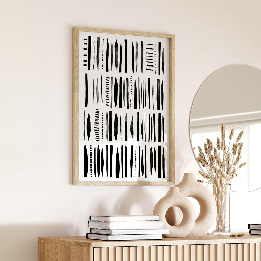 Poster Black Lines