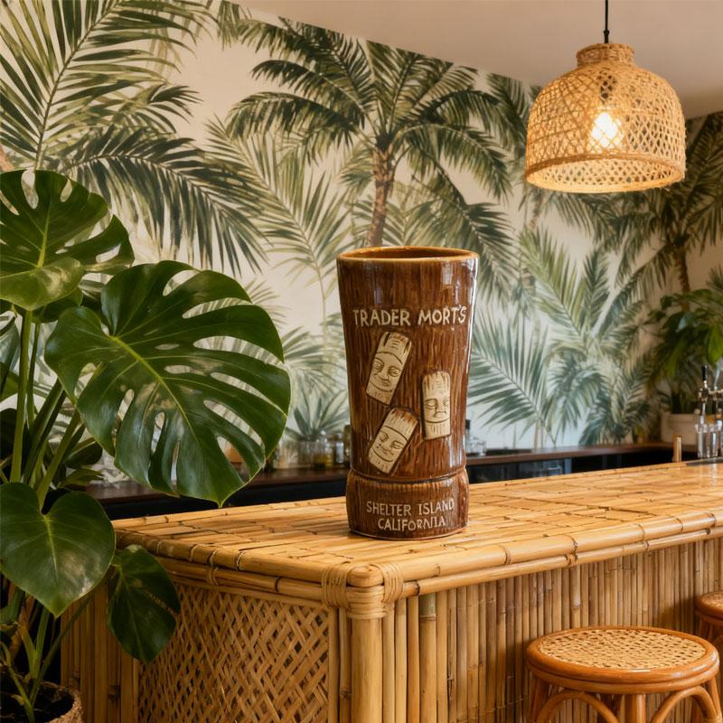 Creative Ceramic Cup TIKI Cup Bar Playing Cards Witch Doctor Statue Hawaiian Cocktail Cup Personalized Wine Glass Best Gift Cup