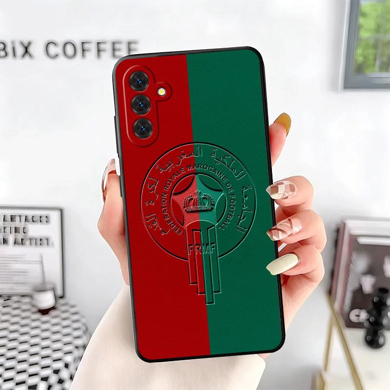 Morocco Flag Soft Phone Case for Samsung A17 A37 A57 A16 A26 A36 A56 A15 A25 A35 A55 A14 A24 A34 A54 A13 A23 A33 A53 A52 A12