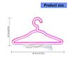 Modern Illuminated Garment Hanger Plastic Construction Clothes Organizer Laundry Hanger with Soft Lighting Effect