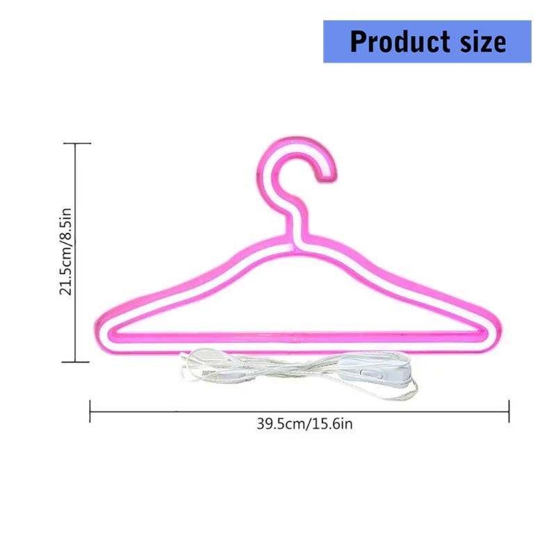 Modern Illuminated Garment Hanger Plastic Construction Clothes Organizer Laundry Hanger with Soft Lighting Effect