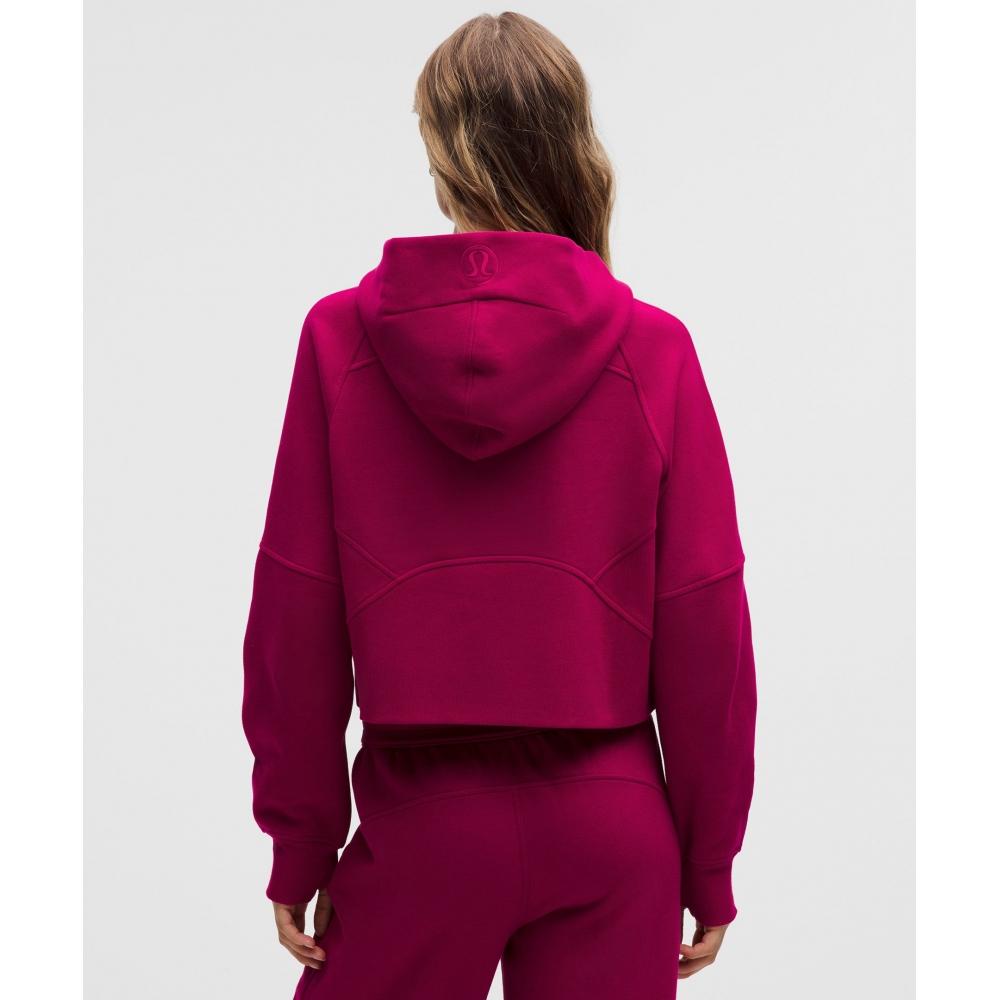 Lululemon Scuba Oversized Half Zip Hoodie Berry Rumble