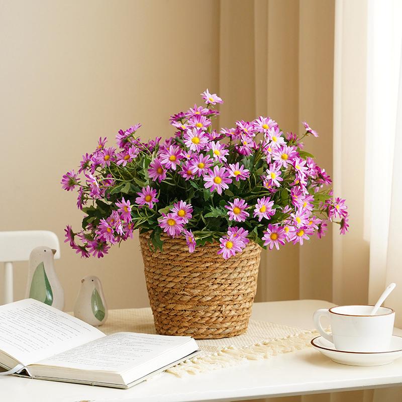 9 Head Korean Style Artificial Small Daisy Rural Home Decoration Outdoor Decoration Small Handle Bouquet Chrysanthemum