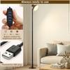 Adjustable LED Floor & Table Lamp 3 Colors Dimmable for Living Room/Office-Black