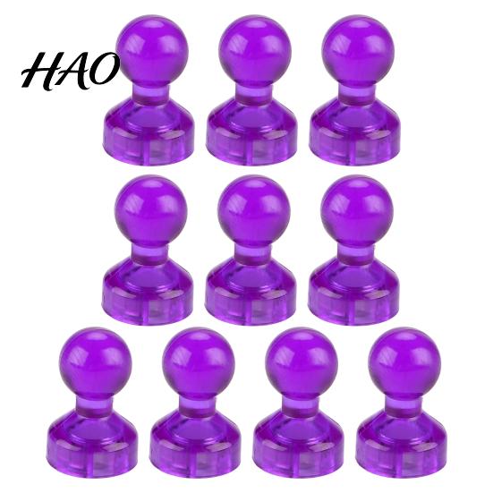 Push Pin Magnet 10Pcs Magnetic Pins Strong Suction Multi-purpose Mini Whiteboard Fridge Nail Colorful Transparent Refrigerator Magnets Thumbtacks for