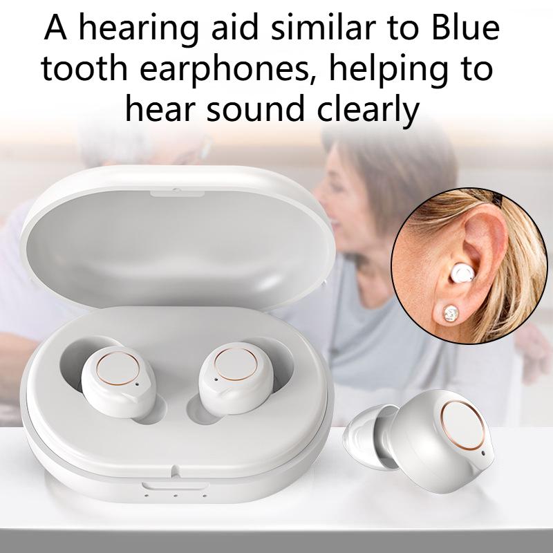Magnetic Rechargeable Hearing Aid Bluetooth Appearance Elderly Sound Amplifier Sound Collector Elderly Hearing Aid Mini Sound Amplifier