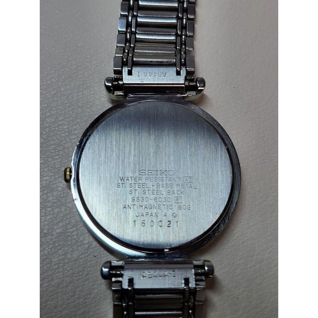 Used SEIKO DOLCE 9530-6030 Working Item Battery Replaced Men's Quartz