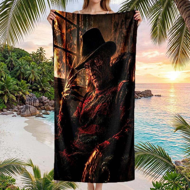 Large Beach Towel Quick Dry Absorbent Towel For Beach IndoorA Nightmare on Elm Street Freddy Krueger