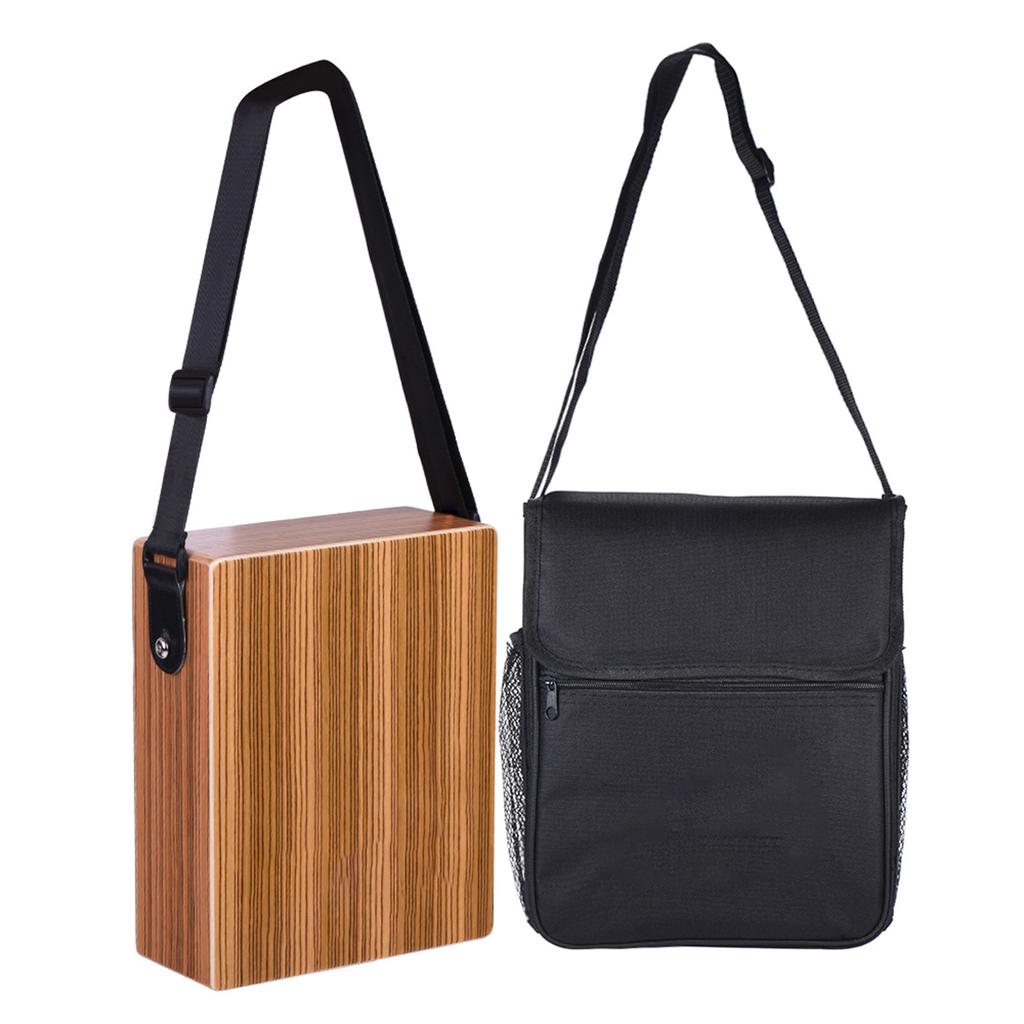 GECKO C 68Z Portable Traveling Cajon Box Drum Hand Drum Wood Percussion Instrument with Strap Carrying Bag