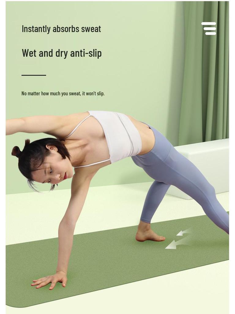 Portable 1.5mm Coconut Fiber Non-Slip Yoga Mat, Natural Rubber, PU - Ideal for Women