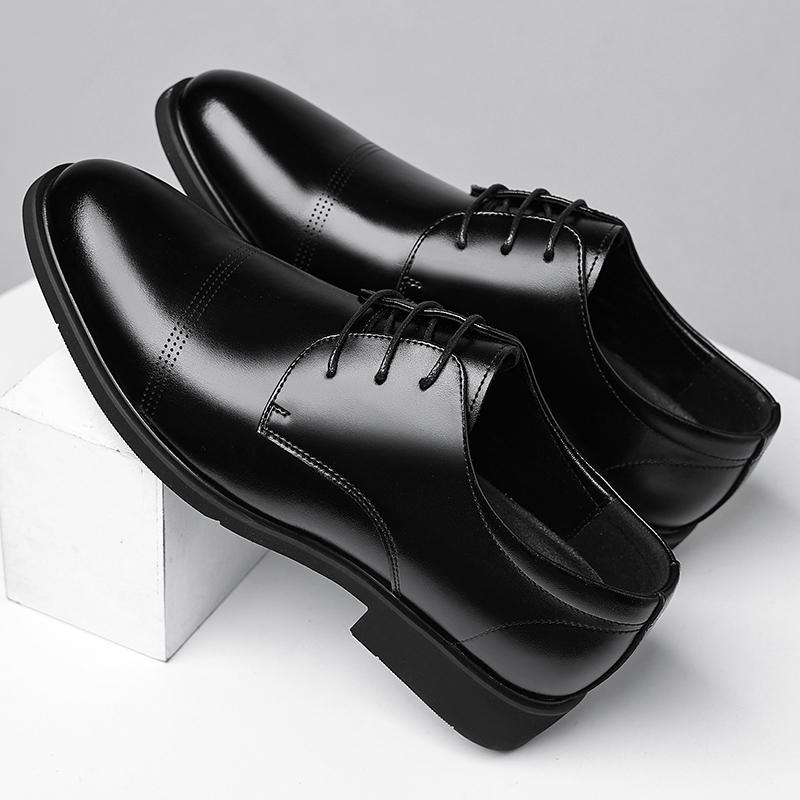 Classic Men's Leather Oxford Shoes Fashion Men Business Dress Shoes British Casual Social Shoe Simple Male Formal Dress Footwear