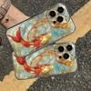 Koi Whale Print Phone Case, Suitable for iPhone 17, 16, 15, Plus, Pro, Max Series Phones - Can Be Used As a Gift