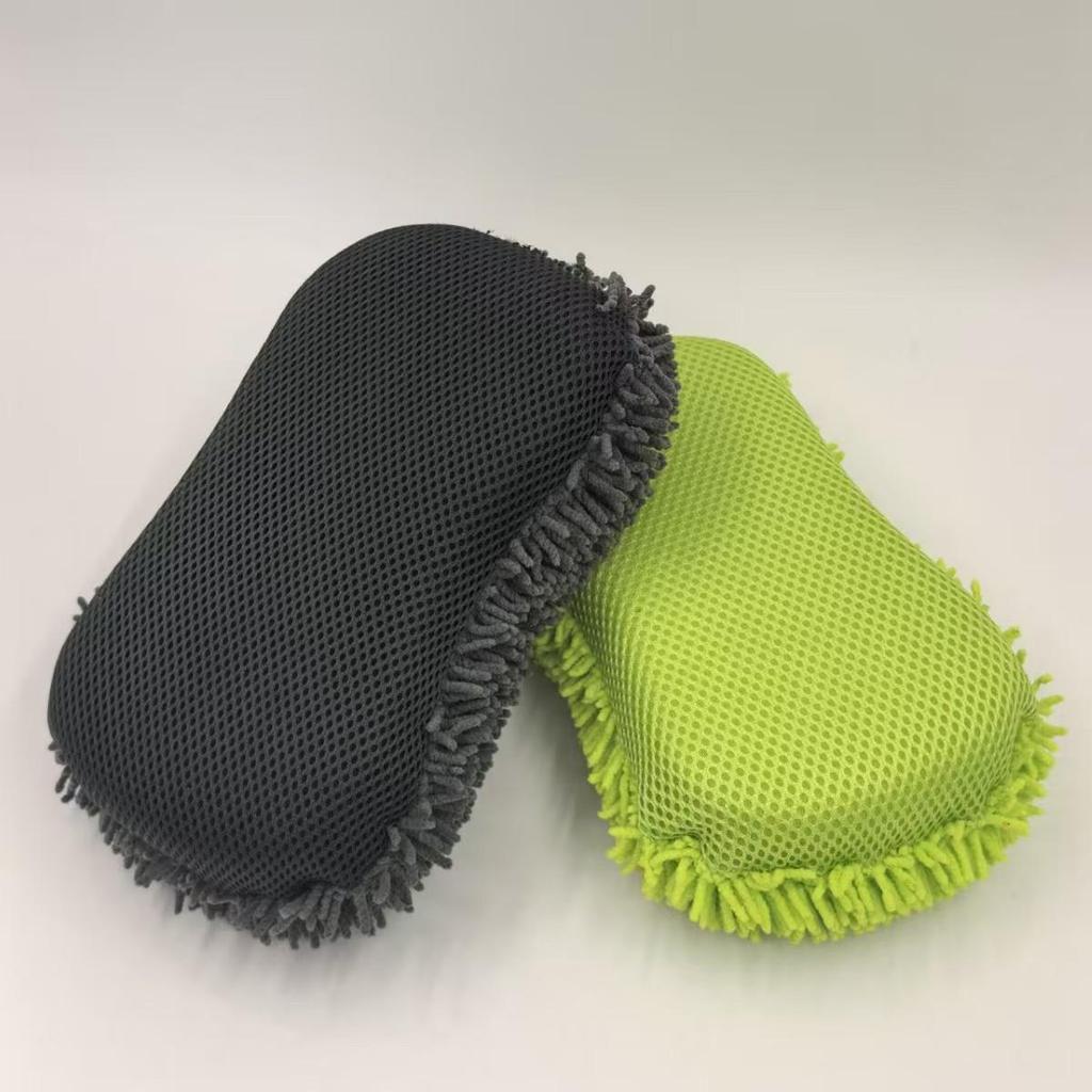 Dual-Sided Chenille Car Wash Mitt & Towel - 8-Shaped Large Sponge for Car & Home Cleaning