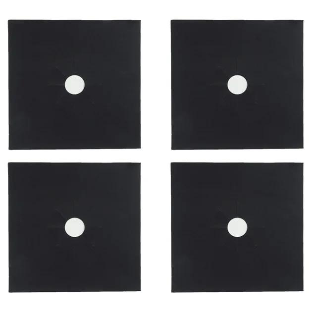 4pcs Stove Protector Cover Gas Stove Protector Burner Cover Foil Stovetop Mat Pad Clean Liner For Kitchen Cookware Reusable