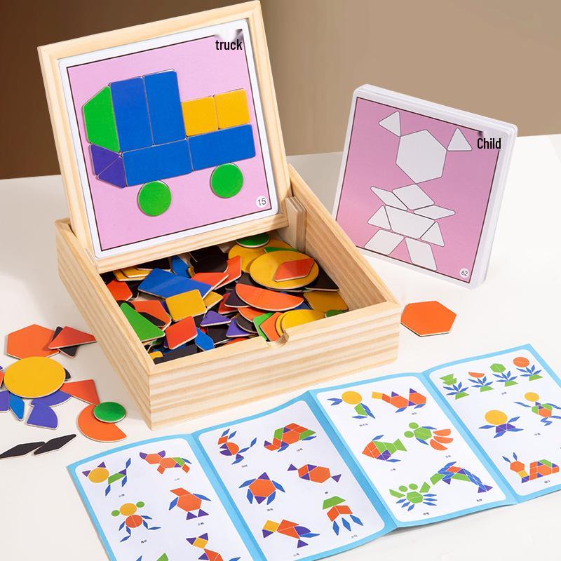 Magnetic Tangram Puzzle for Kids Ages 3-6 | Educational Toy & Birthday Gift