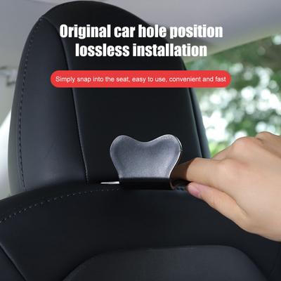 2 ks Háků na autosedačku pro Tesla Model 3/Y/X/S Příslušenství Organizér na opěrku hlavy v autě Věšák na tašky Kabelku Batoh Peněženku Potraviny