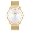 Elliot White Sunray Dial Gold-Tone Mesh Bracelet Watch 36mm - 14504208