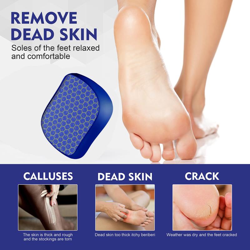 Lima per piedi, raspa, scrub per piedi, rimozione di calli, pelle morta, smerigliatrice per piedi, pietra abrasiva, strumenti per pedicure, per donne e uomini.