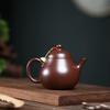 Yixing Zisha Teapot Purple-Red Clay Pear Rhyme Natural Carving Gongfu Teapot.