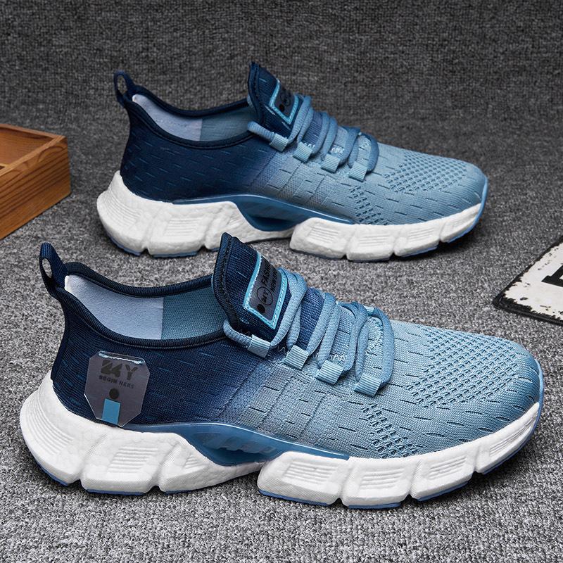 2025 New Unisex Platform Sneakers Lightweight and Breathable Fly Woven Running Shoes for Men Mesh Comfort Tennis Shoes for Women