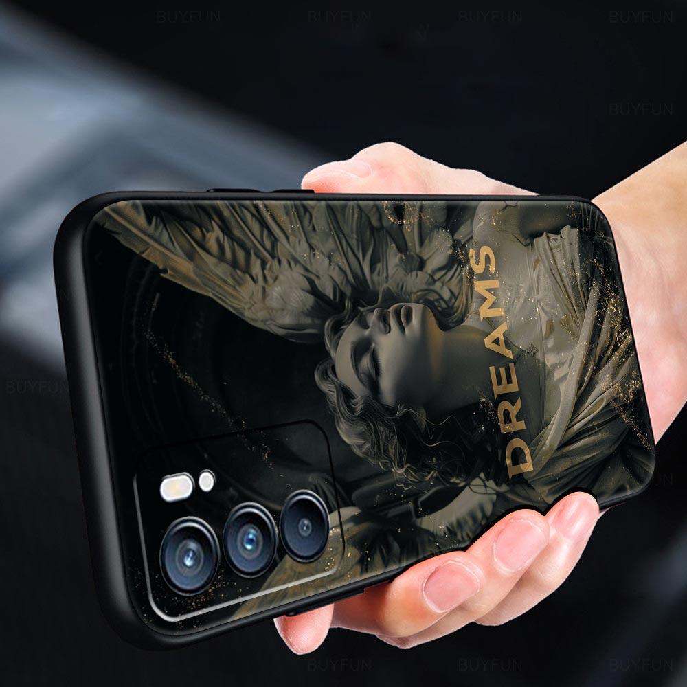 Fashion Ancient Greek Statues Phone Case For Oppo A17 A31 A54 A57 A78 A79 A98 Find X5 X6 Reno 6 7 8 10 11 12 13 F Pro Soft TPU