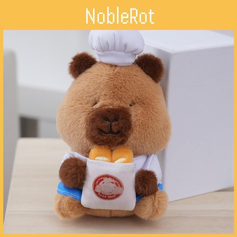 Keychain Whimsical Capybara Plush Toy With Chef Outfit Perfect For Cute Home Decor