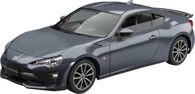 Aoshima Bunka Kyozai Rakupla Snap Kit Toyota 86 Dunkelgrau Metallic Plastikmodell 1/32 Nr. 08-DG Vorlackiert (Automobil)
