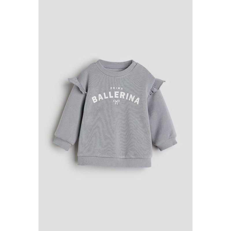 

HM Children s Clothing Baby Girl Sweatshirt Autumn Trendy Sense of Design Crew Neck Casual Loose Long Sleeve Top 1089753