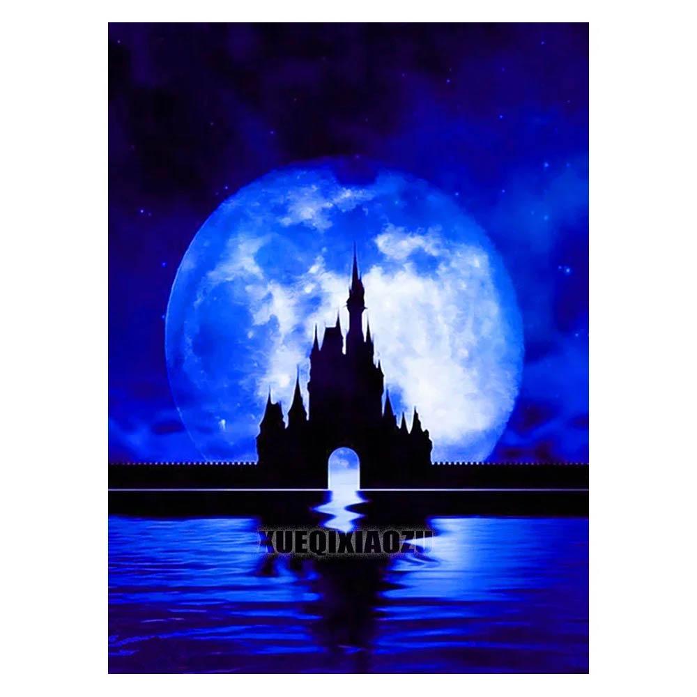 Diamond Painting Disney Moon Princess Mosaic Embroidery Diamond Puzzle DIY Rhinestone Children's Room Decoration Gift