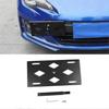 Front Bumper Towing Hook License Plate Mounting Bracket Holder, Black
