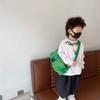 Stylish Boys Crossbody Bag Large Capacity Canvas Shoulder Bag For Kids Outdoor